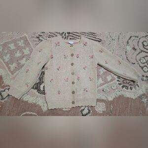 Jamie Kay Floral Knit Cardigan – Size 4Y